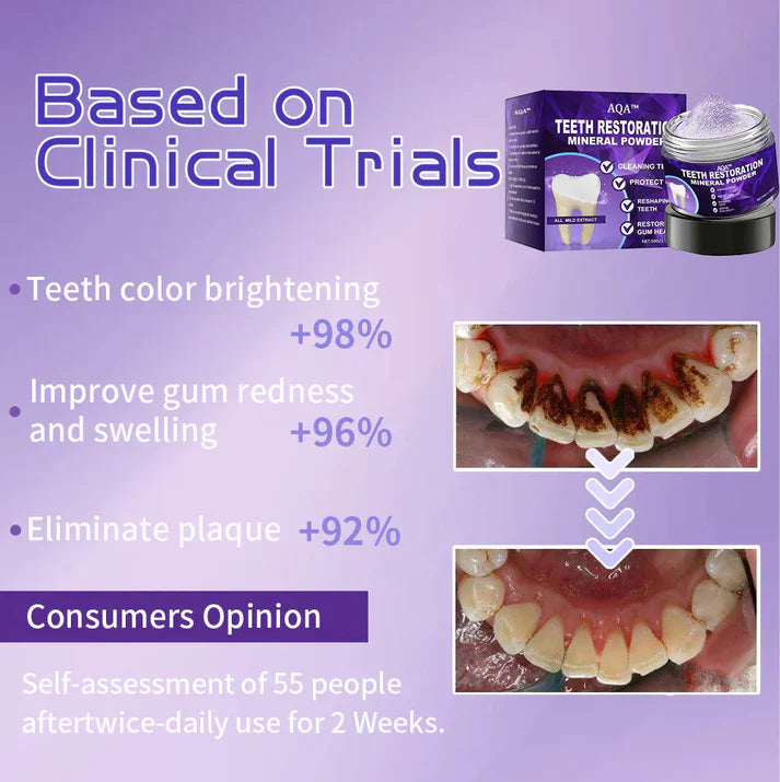 AQA™ Teeth Restoration Mineral Powder🦷(ADA recommended)(🎁Flash Sale - Don’t Miss Out)