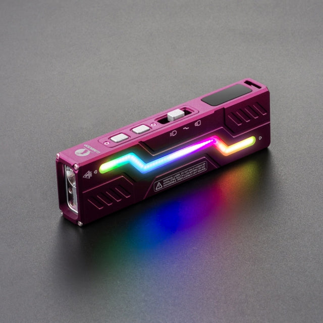 Lumintop MoonBox 3.0 Magnetic Rechargeable EDC Flashlight with RGB & UV Light Laser Pointers