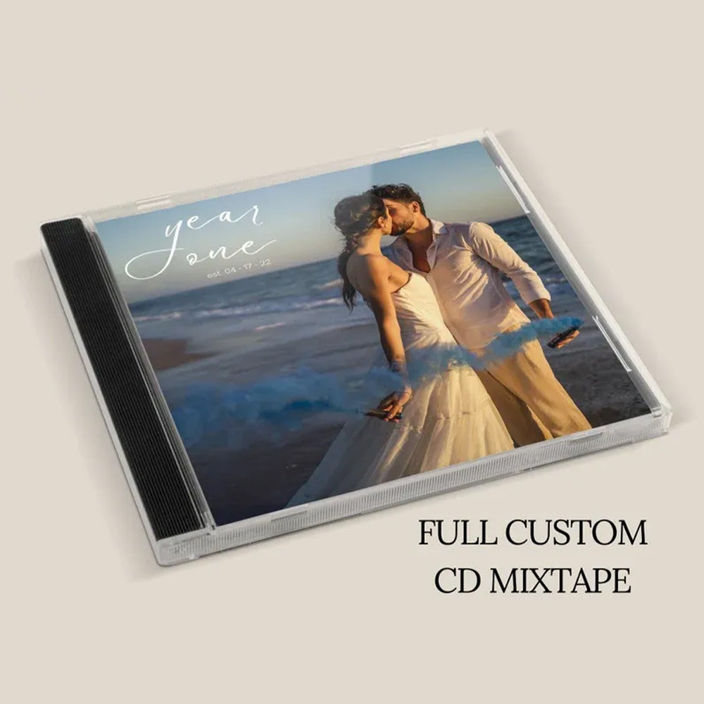 Custom CD & Jewel Case 5/16 Songs Custom CD Mixtape | Personalized Custom CD Album, Valentines, Anniversary Wedding Gift