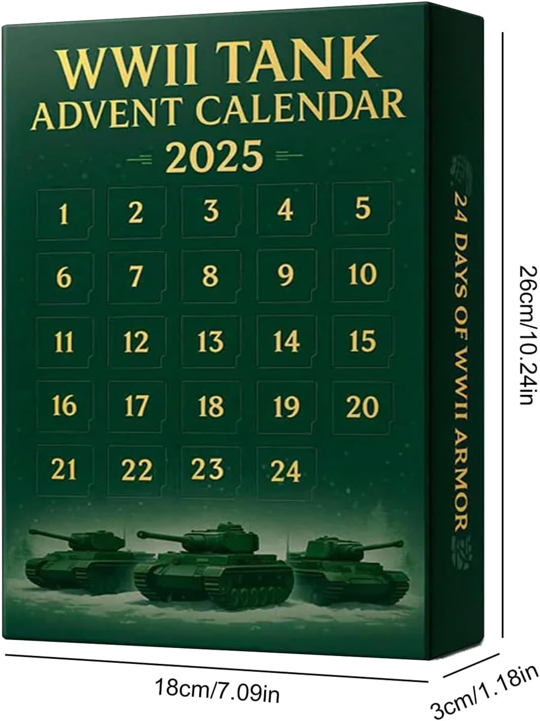 Kalendarz adwentowy WWII tank 2025