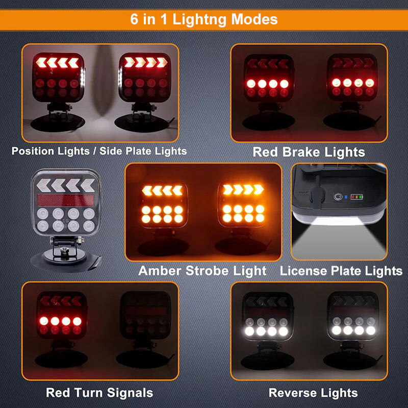 Agrieyes USB-C Wireless Trailer Lights