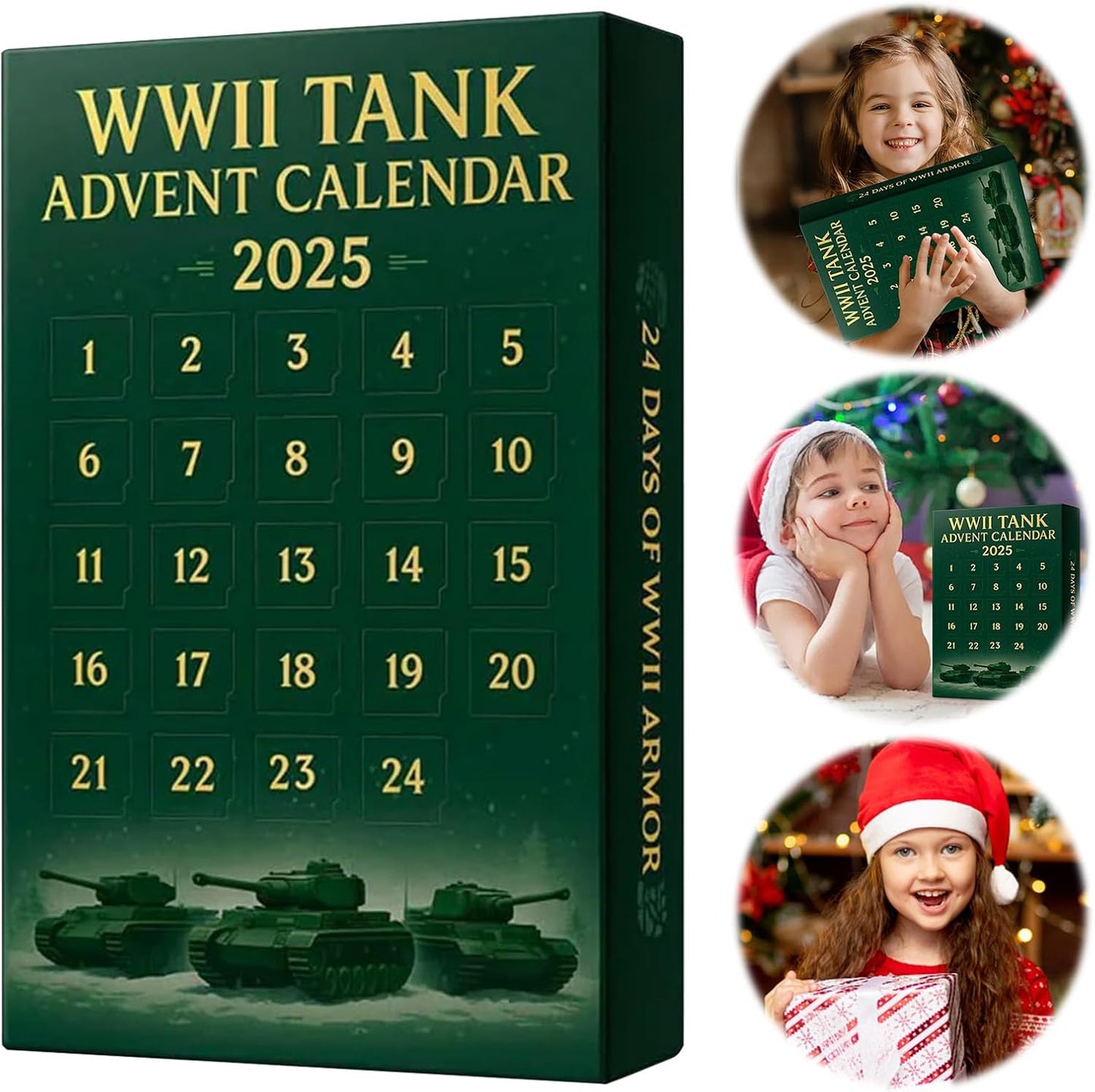 Kalendarz adwentowy WWII tank 2025