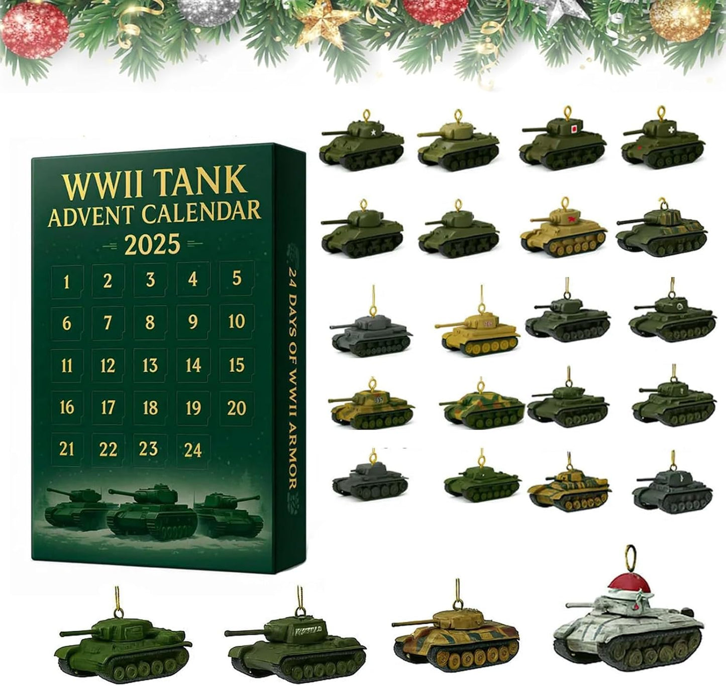 Kalendarz adwentowy WWII tank 2025