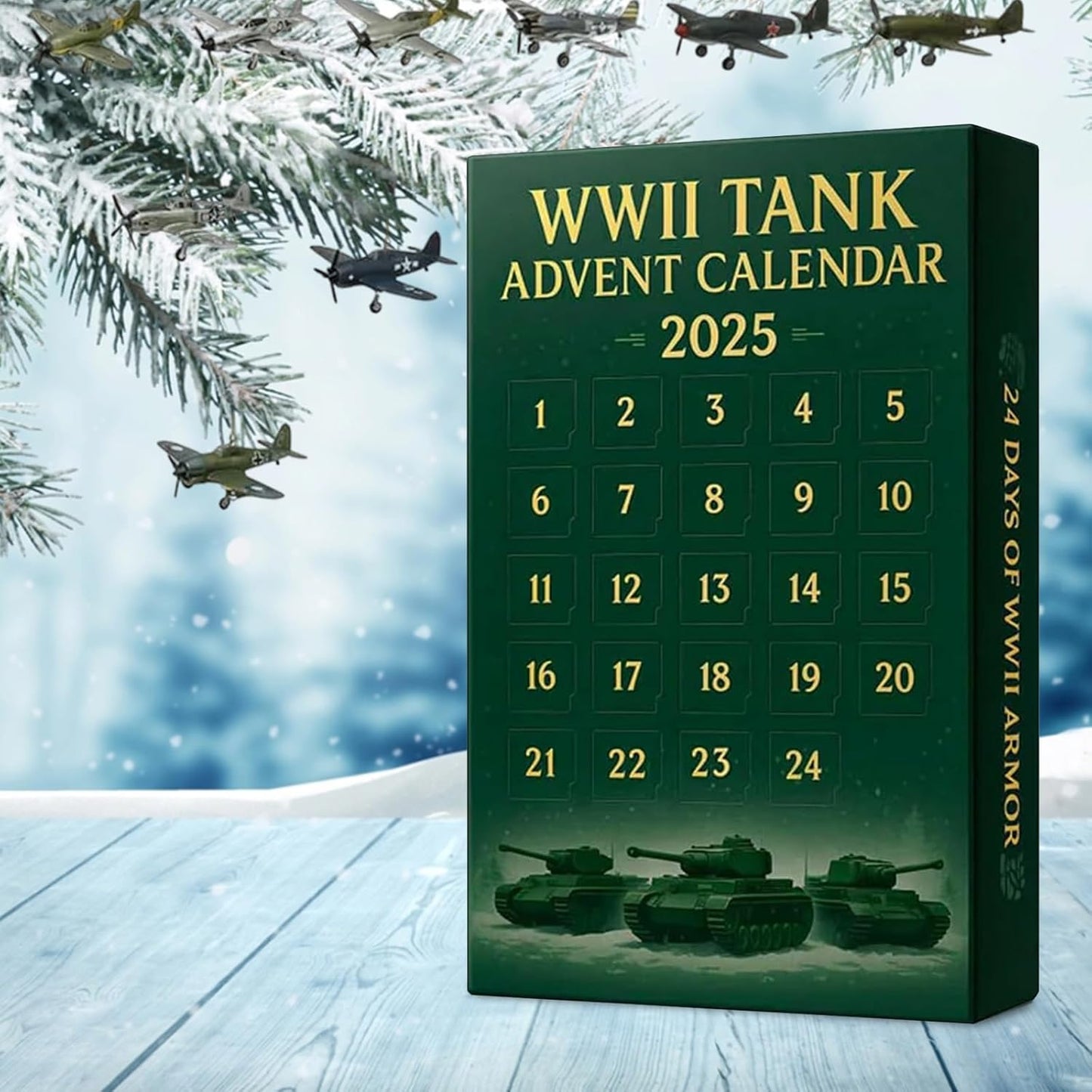 Kalendarz adwentowy WWII tank 2025