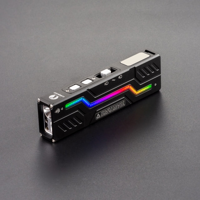 Lumintop MoonBox 3.0 Magnetic Rechargeable EDC Flashlight with RGB & UV Light Laser Pointers