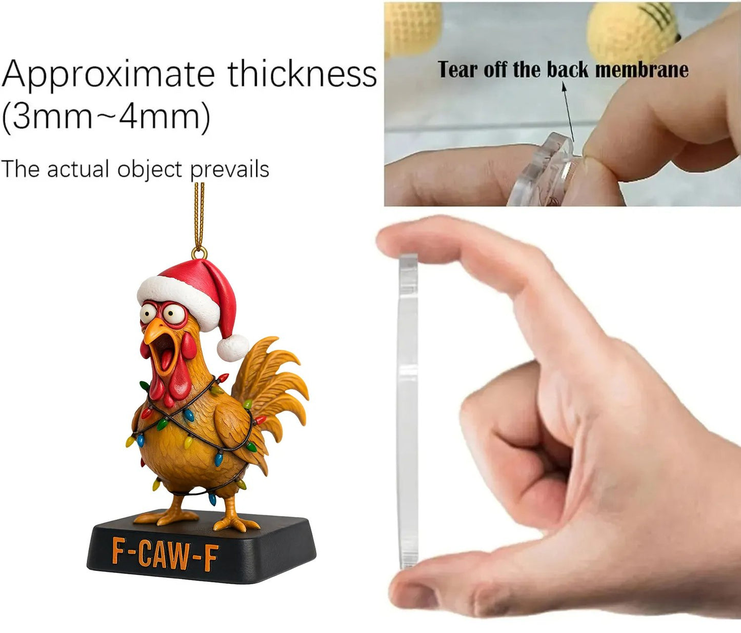 Trendy Funny F-Caw-F Chicken Advent Calendar 2025