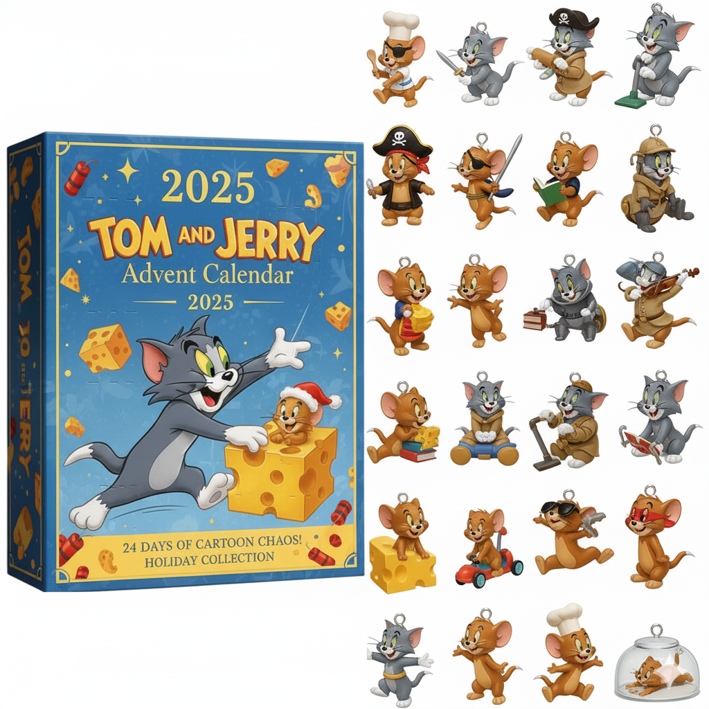 🐱🐭 2025 Tom and Jerry Advent Calendar: 24 Days of Cartoon Chaos! 🎁