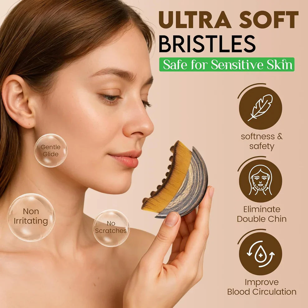 Nutrasnest™ Lymphatic Contour Face Brush