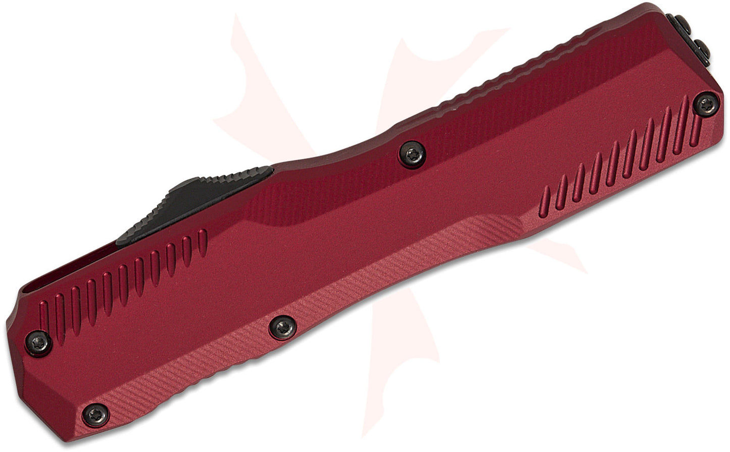 Kershaw 9000MERL Matt Diskin Livewire OTF AUTO Knife 3.3" CPM-MagnaCut BlackWash Spear Point Blade, Merlot Aluminum Handles, Reversible Clip