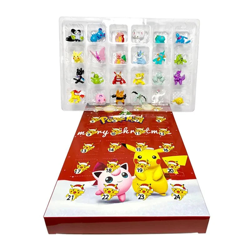 Christmas 2025 Pokaman Doll 24-Day Countdown Advent Calendar Surprise Gift
