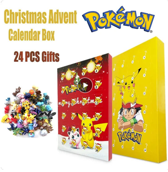 Christmas 2025 Pokaman Doll 24-Day Countdown Advent Calendar Surprise Gift