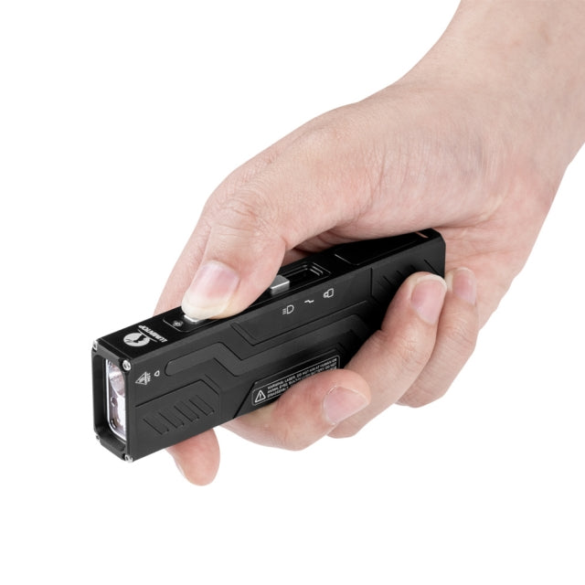 Lumintop MoonBox 3.0 Magnetic Rechargeable EDC Flashlight with RGB & UV Light Laser Pointers