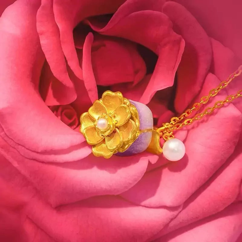Blooming Rose Necklace - Change Colors with Your Mood Temperature-sensitive Color-changing Necklace Gift for her