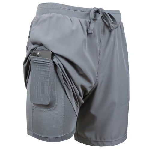 3 Pack Discount!🔥Men's 2 in 1 Stretch Active Quick Dry Gym Running Shorts With Liner