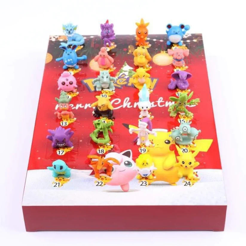 Christmas 2025 Pokaman Doll 24-Day Countdown Advent Calendar Surprise Gift
