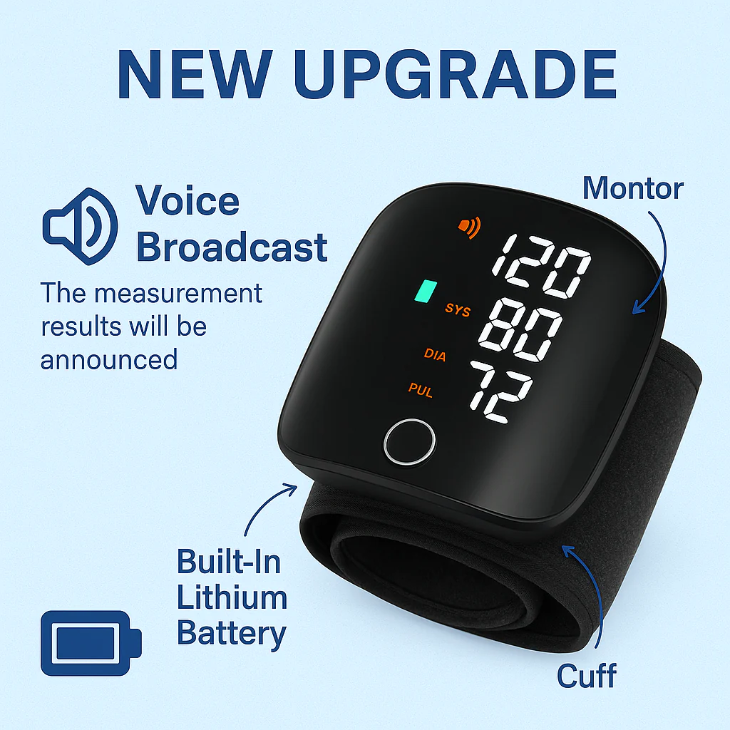 ⏱️FLASH SALE 60%OFF🔥 HOOMWELL™ – Clinical-Grade BP Monitor