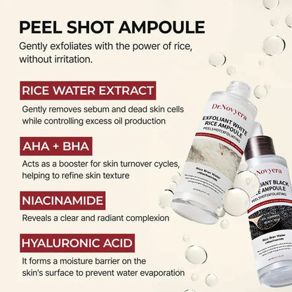 🏆 Peel Shot Glow Rice Ampoule Duo