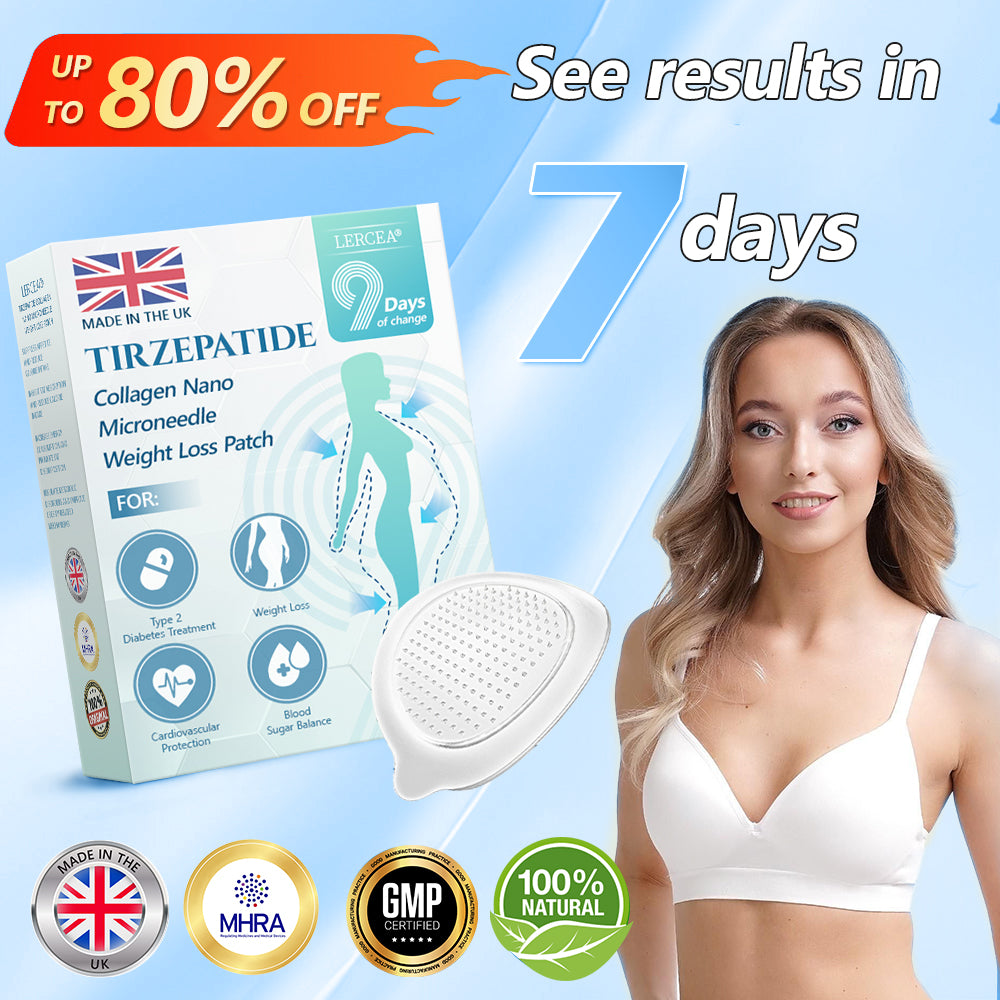 【Last Day Promotion 60% OFF🌟】🌈🌈𝐋𝑬𝘙𝐶𝘌𝘼® SMGT-GLP-1 𝐓𝐢𝐫𝐳𝐞𝐩𝐚𝐭𝐢𝐝𝐞 & 𝐂𝐨𝐥𝐥𝐚𝐠𝐞𝐧 𝐍𝐚𝐧𝐨 𝐌𝐢𝐜𝐫𝐨𝐧𝐞𝐞𝐝𝐥𝐞 𝐖𝐞𝐢𝐠𝐡𝐭 𝐋𝐨𝐬𝐬 𝐏𝐚𝐭𝐜𝐡丨Targets Obesity, Loose Skin, High Blood Pressure, Diabetes, Fatty Liver, Joint Pain, Brain Fog, Low Energy, Body Aches, and More
