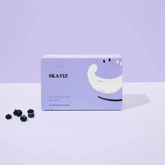 Save 60%！Skaviz Self-Heating Eye Masks (30 Count) Relieve dry eyes and fatigue, hydrate and soothe.