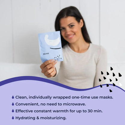Save 60%！Skaviz Self-Heating Eye Masks (30 Count) Relieve dry eyes and fatigue, hydrate and soothe.