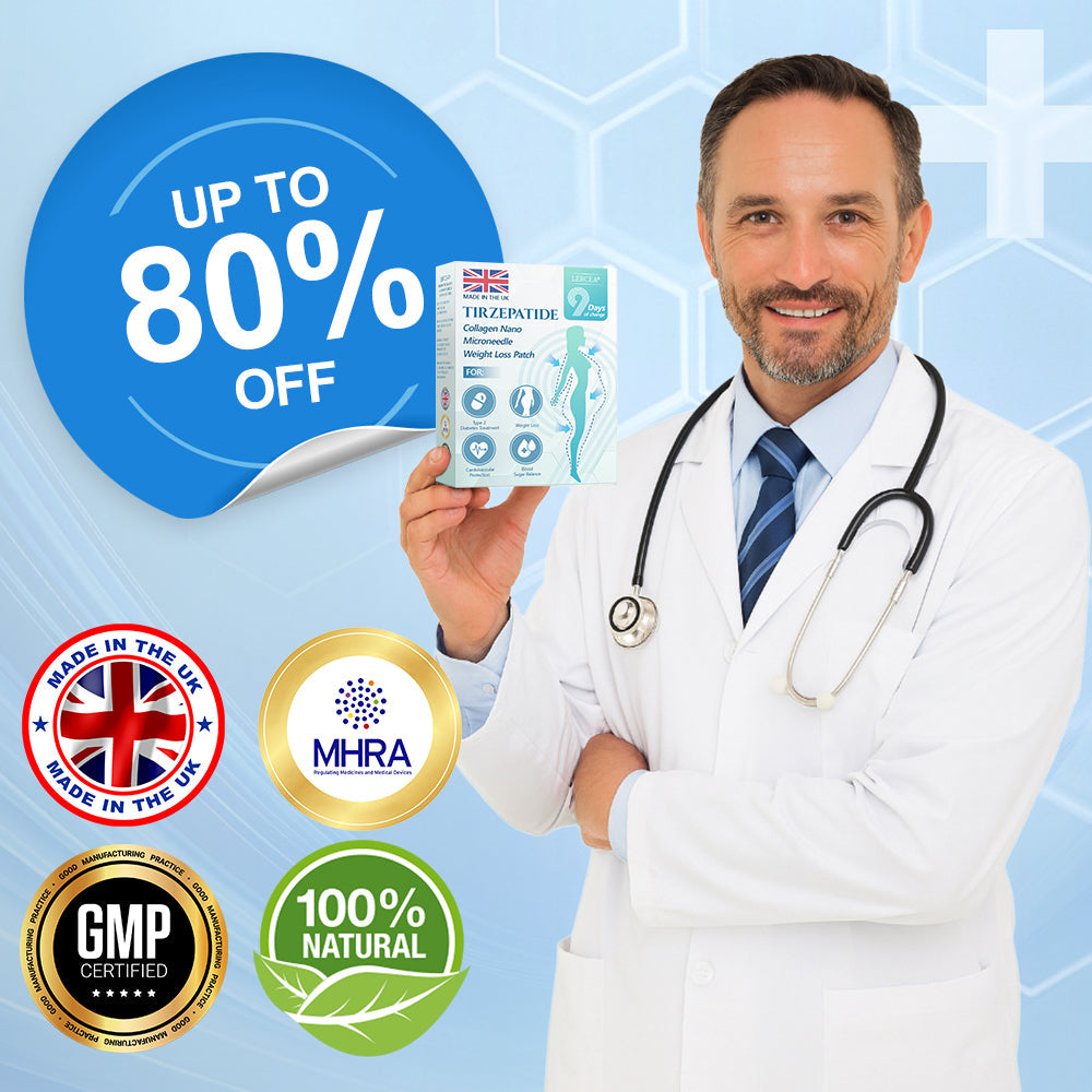 【Last Day Promotion 60% OFF🌟】🌈🌈𝐋𝑬𝘙𝐶𝘌𝘼® SMGT-GLP-1 𝐓𝐢𝐫𝐳𝐞𝐩𝐚𝐭𝐢𝐝𝐞 & 𝐂𝐨𝐥𝐥𝐚𝐠𝐞𝐧 𝐍𝐚𝐧𝐨 𝐌𝐢𝐜𝐫𝐨𝐧𝐞𝐞𝐝𝐥𝐞 𝐖𝐞𝐢𝐠𝐡𝐭 𝐋𝐨𝐬𝐬 𝐏𝐚𝐭𝐜𝐡丨Targets Obesity, Loose Skin, High Blood Pressure, Diabetes, Fatty Liver, Joint Pain, Brain Fog, Low Energy, Body Aches, and More