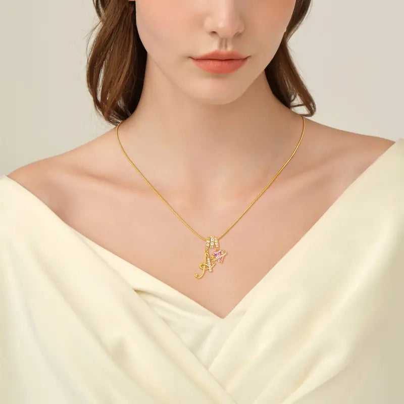 Art Design Letter Necklace Fashion Latest Custom Personalized Name Necklace Exguisite Gift Accessories For Women, Girls
