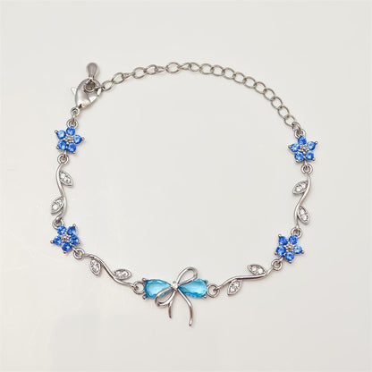 Zircon Colorful Bow Bracelet Gift for Her
