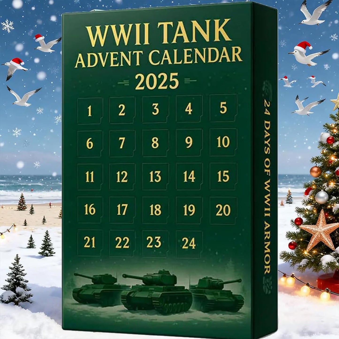Kalendarz adwentowy WWII tank 2025