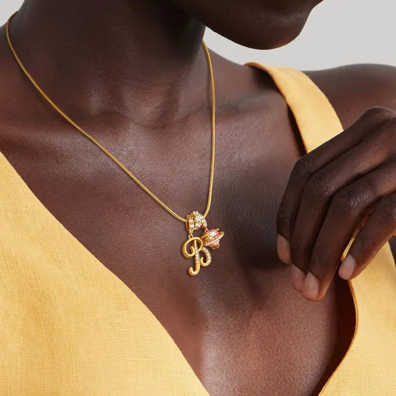 Art Design Letter Necklace Fashion Latest Custom Personalized Name Necklace Exguisite Gift Accessories For Women, Girls