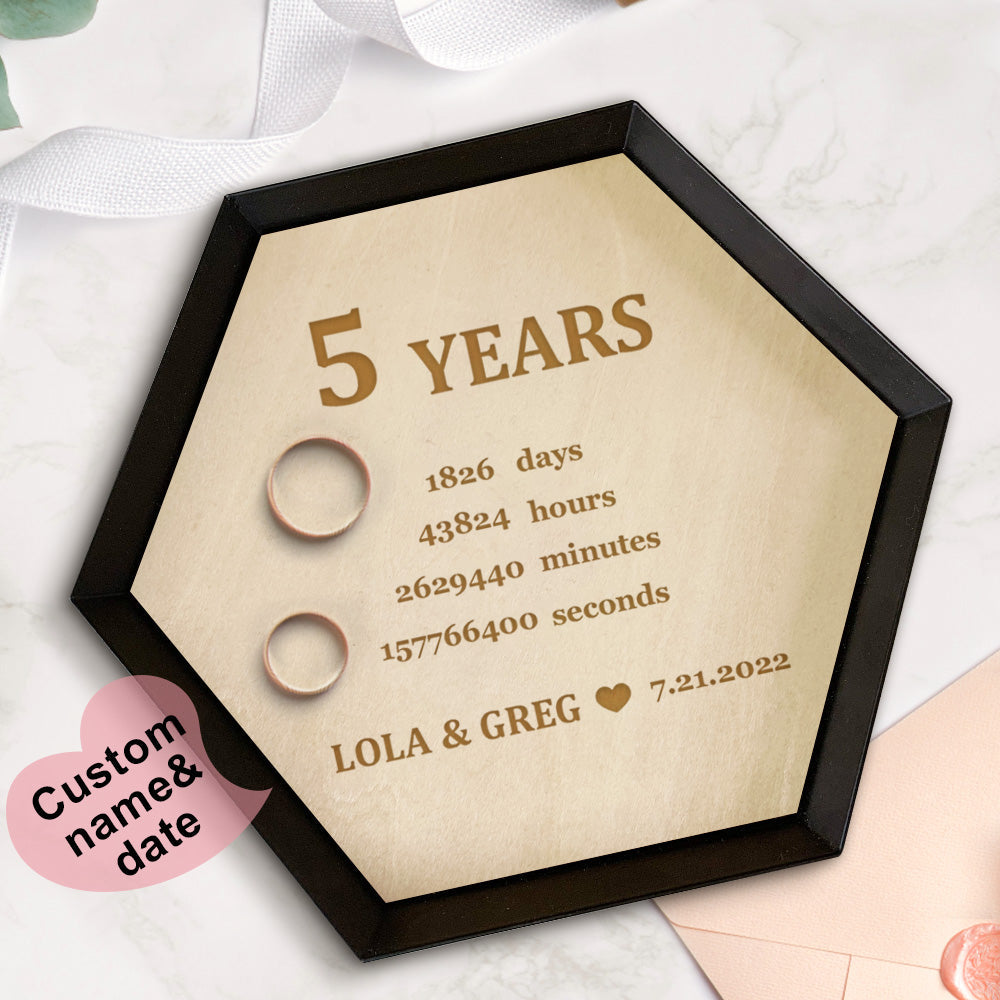 Custom Wood Jewelry Tray Engagement Jewelry Ring Holder Dish Home Decor Gift