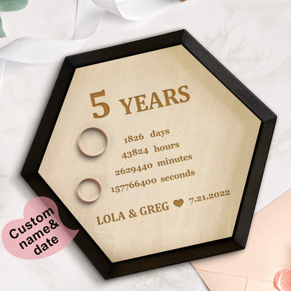 Custom Wood Jewelry Tray Engagement Jewelry Ring Holder Dish Home Decor Gift