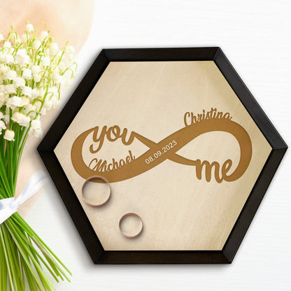 Custom Wood Jewelry Tray Engagement Jewelry Ring Holder Dish Home Decor Gift
