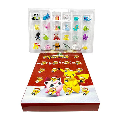Christmas 2025 Pokaman Doll 24-Day Countdown Advent Calendar Surprise Gift