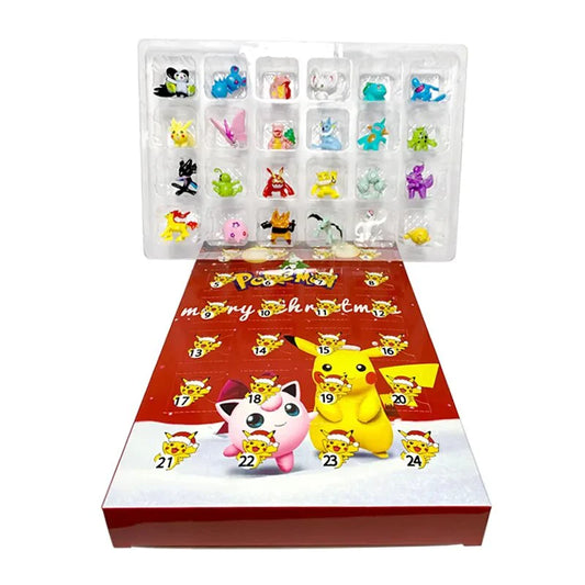 Christmas 2025 Pokaman Doll 24-Day Countdown Advent Calendar Surprise Gift