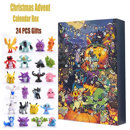 Christmas 2025 Pokaman Doll 24-Day Countdown Advent Calendar Surprise Gift