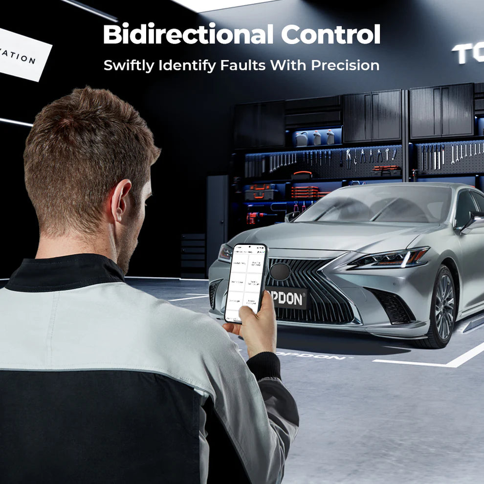 TopScan-Pocket-Size Bluetooth Scan Tool w/Bi-Directional Controls