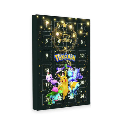 Christmas 2025 Pokaman Doll 24-Day Countdown Advent Calendar Surprise Gift