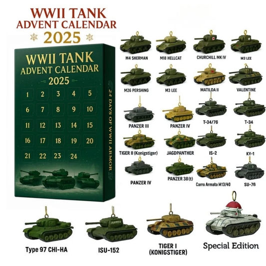 Kalendarz adwentowy WWII tank 2025