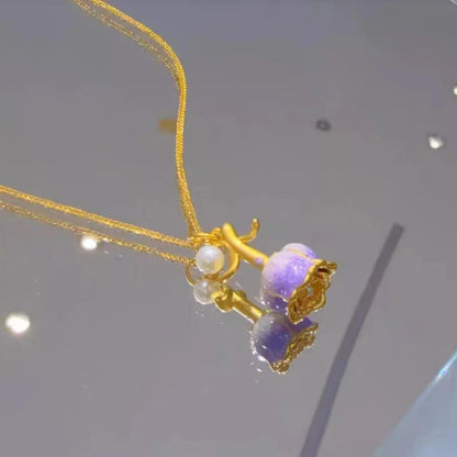 Blooming Rose Necklace - Change Colors with Your Mood Temperature-sensitive Color-changing Necklace Gift for her