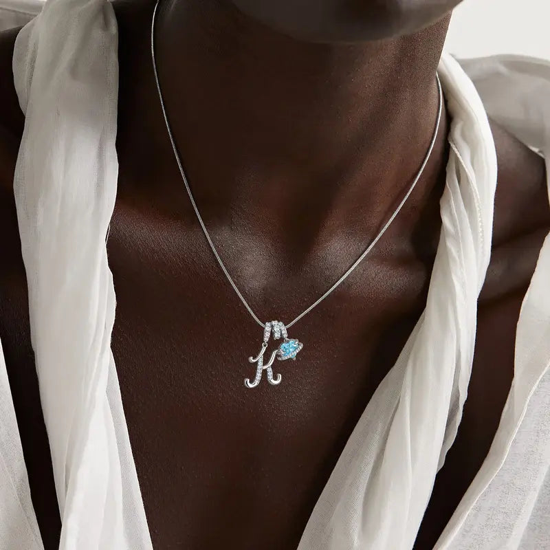 Art Design Letter Necklace Fashion Latest Custom Personalized Name Necklace Exguisite Gift Accessories For Women, Girls