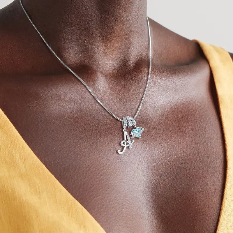 Art Design Letter Necklace Fashion Latest Custom Personalized Name Necklace Exguisite Gift Accessories For Women, Girls