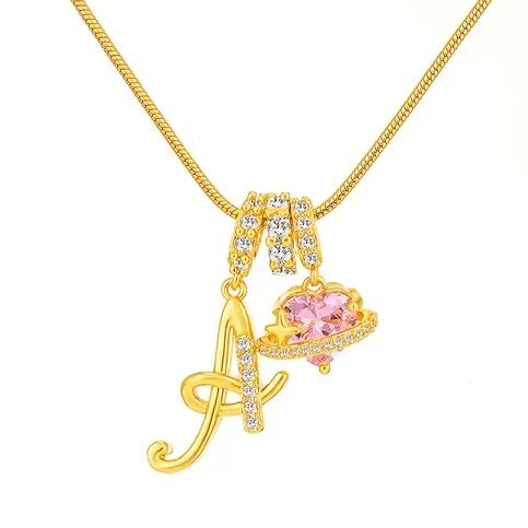 Art Design Letter Necklace Fashion Latest Custom Personalized Name Necklace Exguisite Gift Accessories For Women, Girls