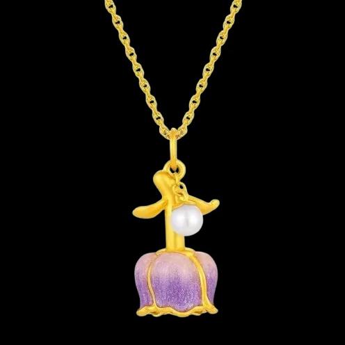Blooming Rose Necklace - Change Colors with Your Mood Temperature-sensitive Color-changing Necklace Gift for her