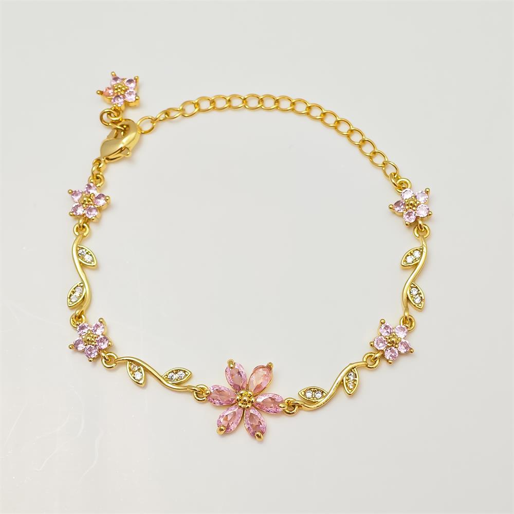Zircon Colorful Bow Bracelet Gift for Her