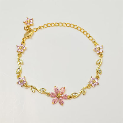 Zircon Colorful Bow Bracelet Gift for Her